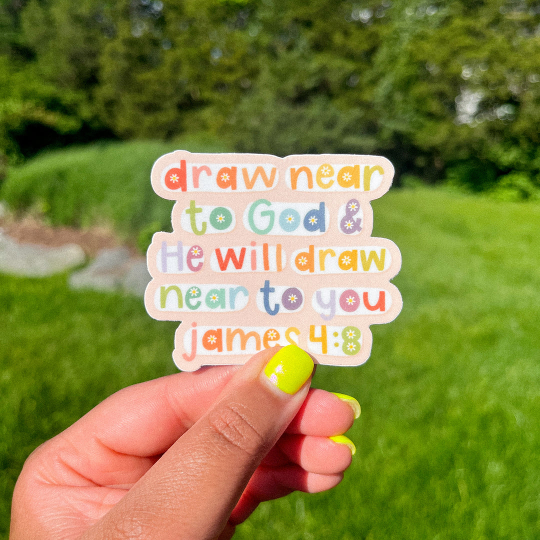 Draw Near to God Sticker