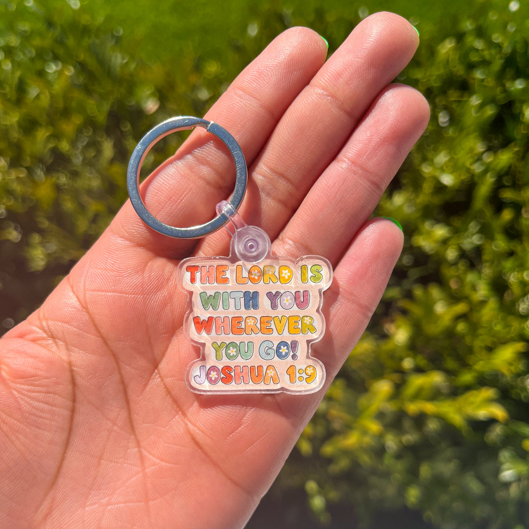 The Lord Is With You Wherever You Go Keychain