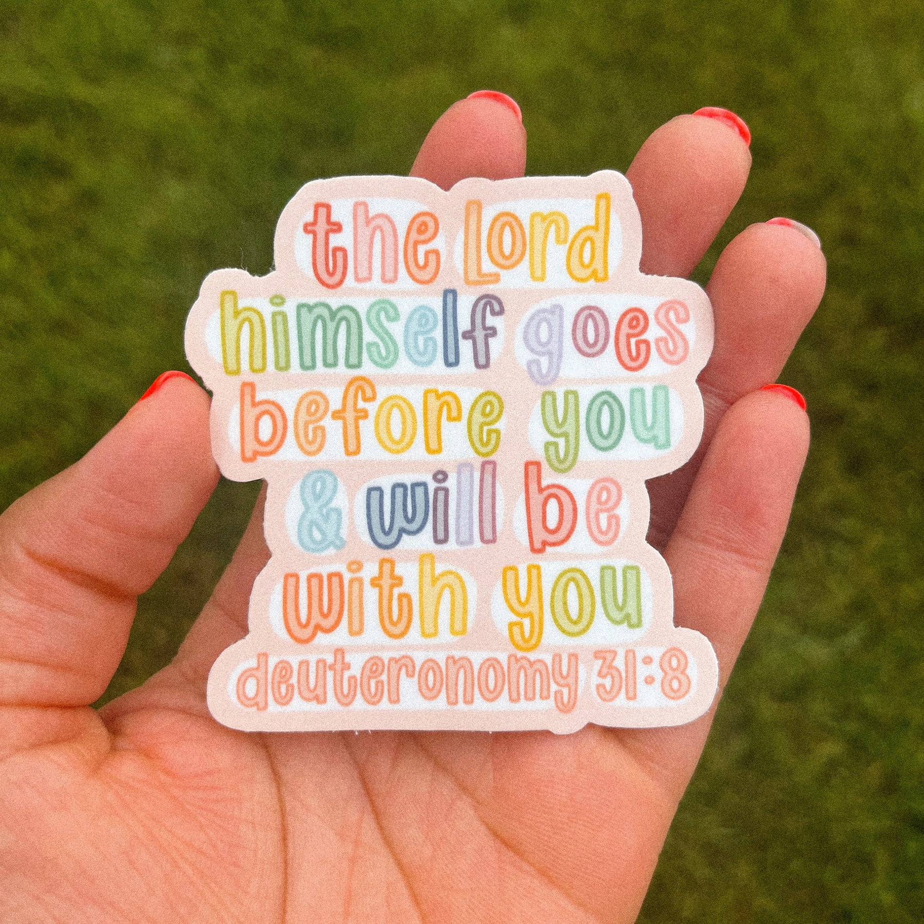 The Lord Himself Goes Before You Sticker – Creately Design Co. LLC