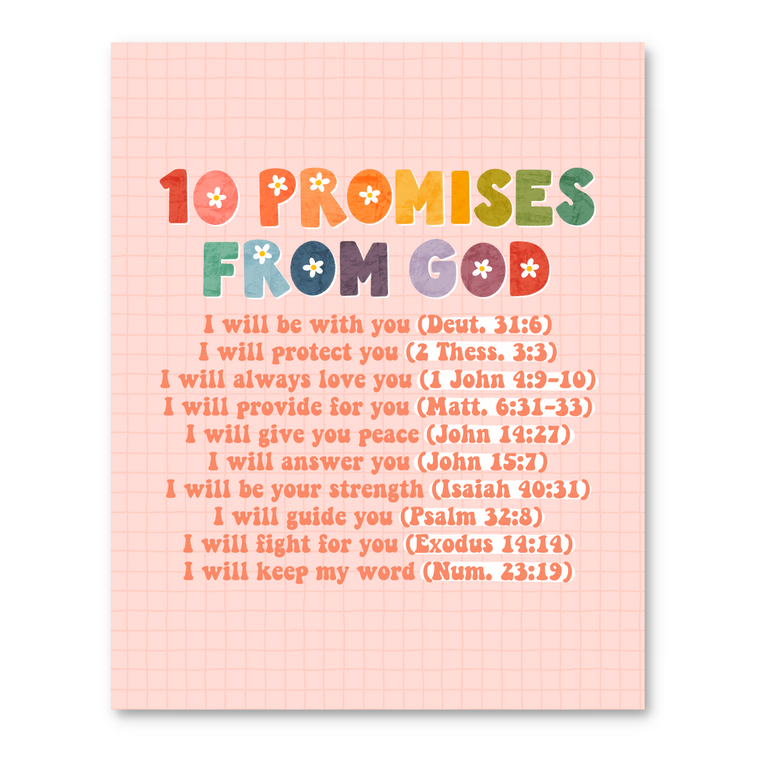 10 Promises From God Print