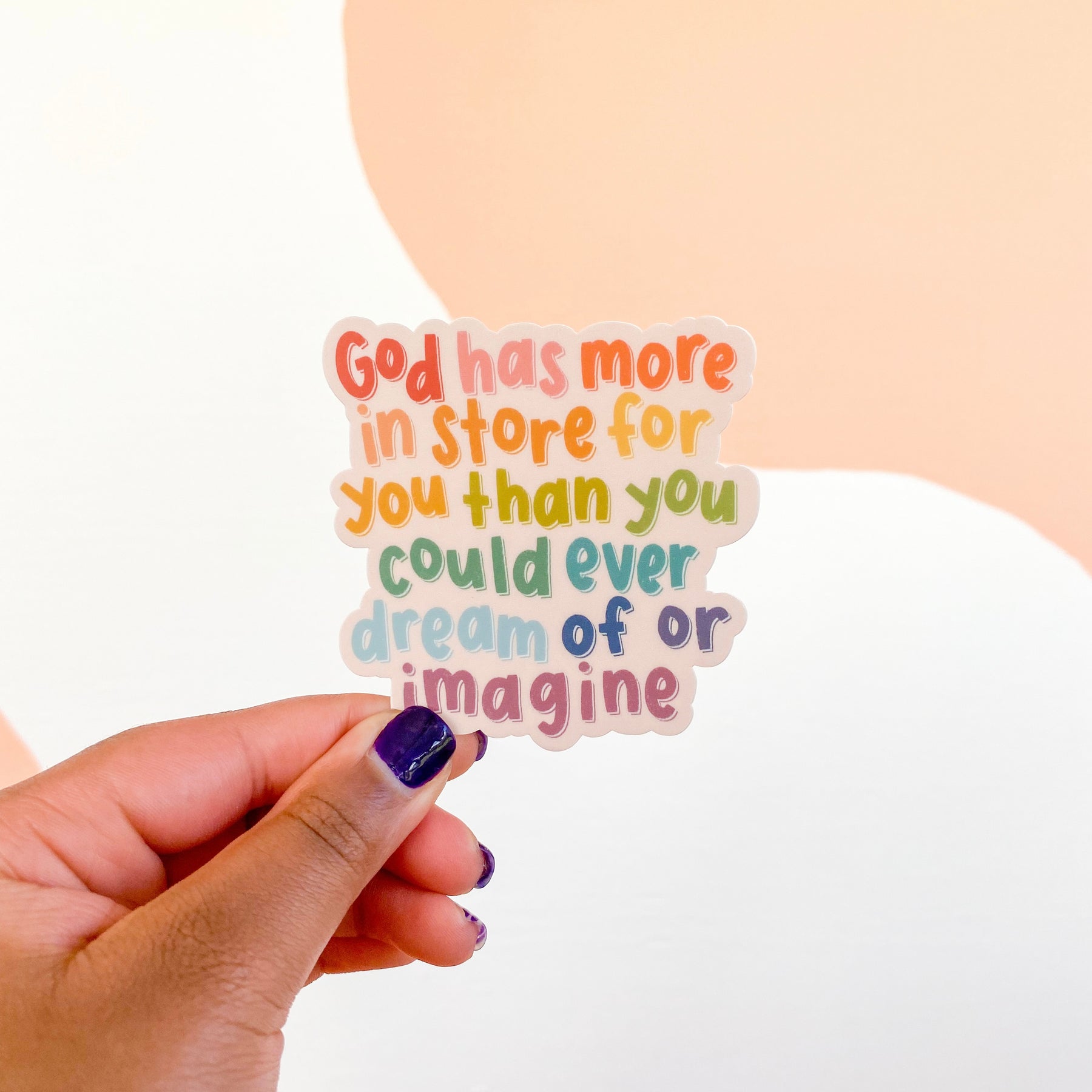 God Has More In Store for You Sticker – Creately Design Co. LLC