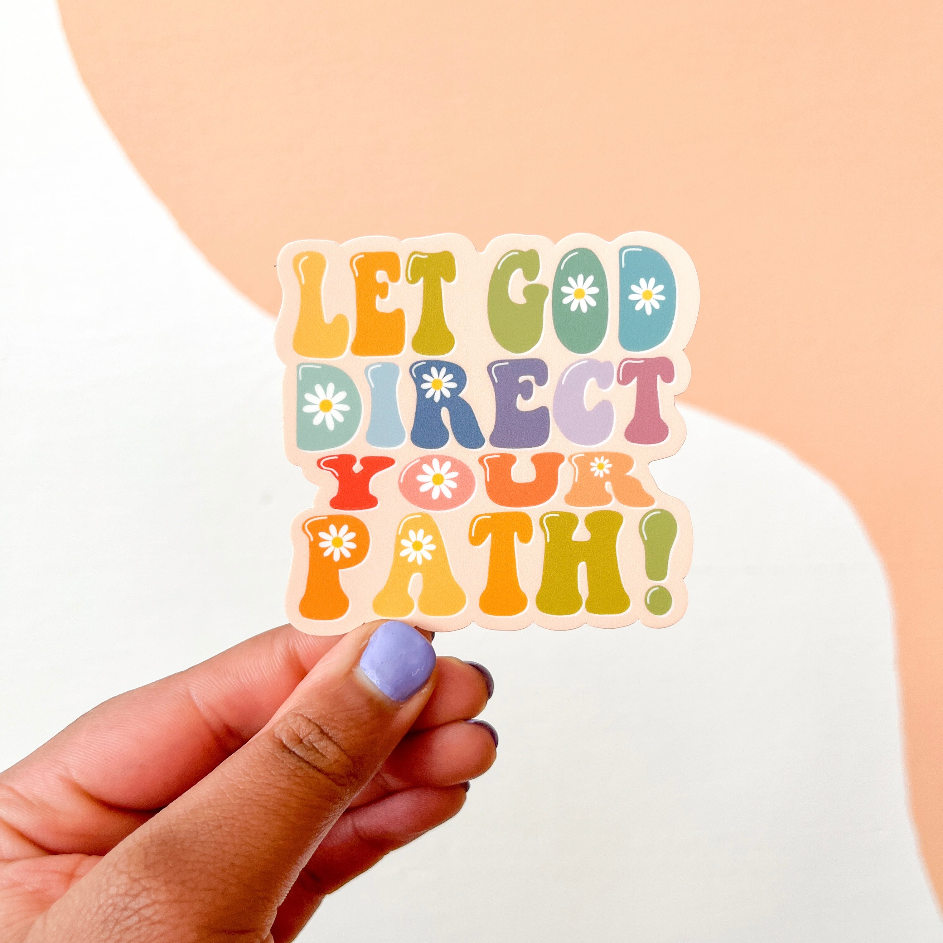 Let God Direct Your Path Sticker – Creately Design Co. LLC