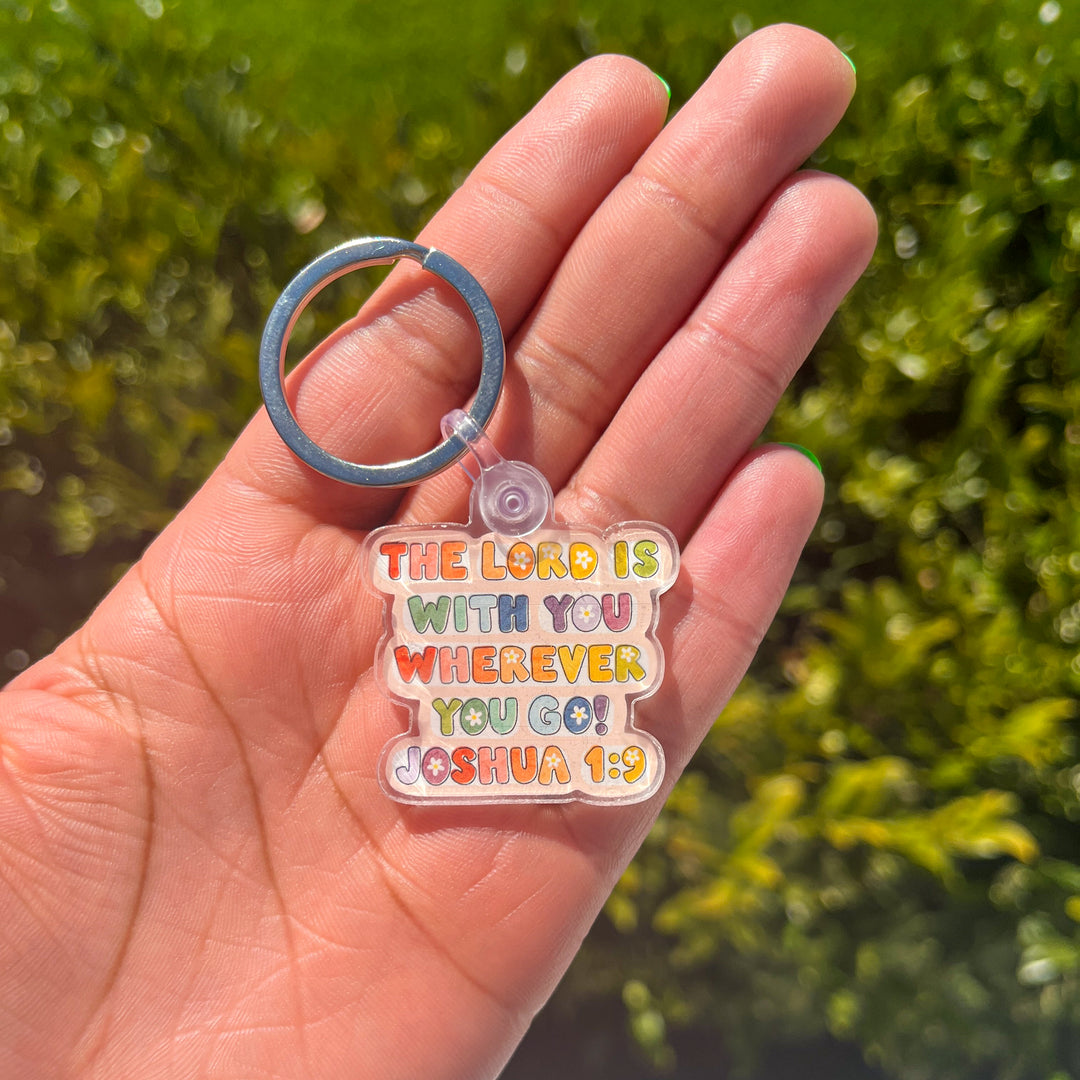 The Lord Is With You Wherever You Go Keychain
