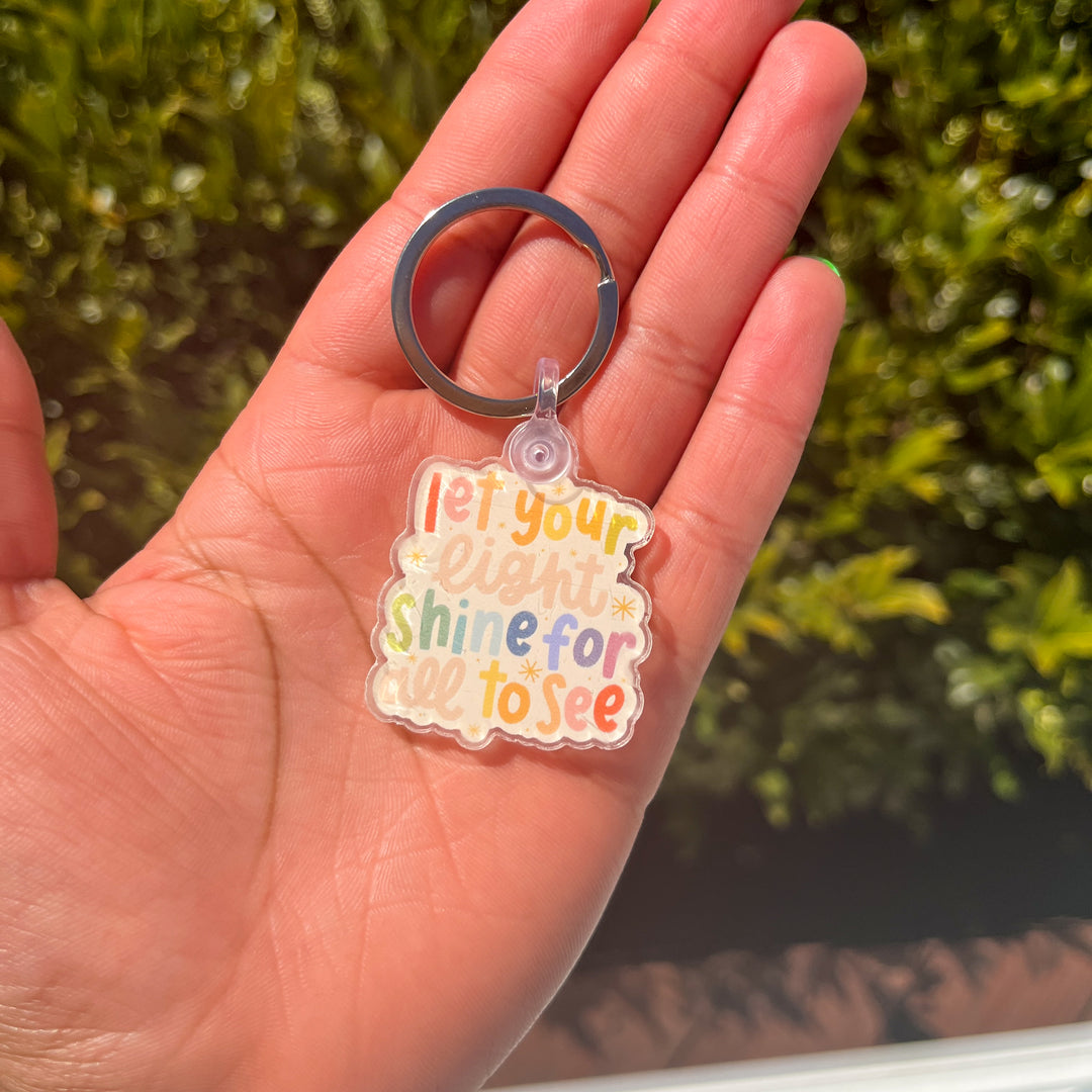 Let Your Light Shine Keychain