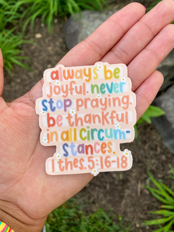 Always Be Joyful Sticker – Creately Design Co. LLC