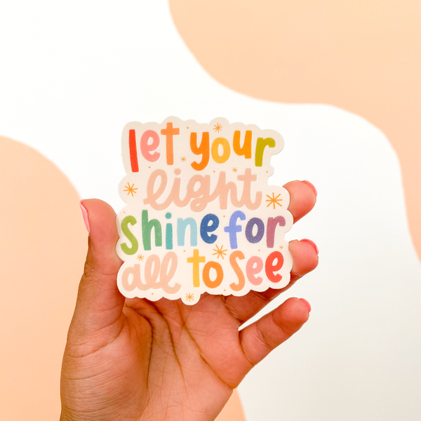 Let Your Light Shine Sticker
